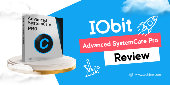 IObit Advanced SystemCare Pro software review graphic.